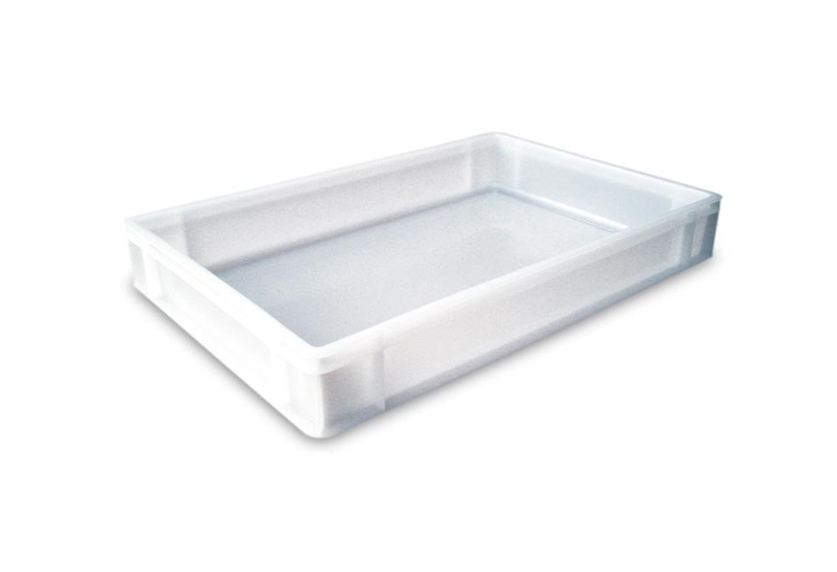 bac gerbable blanc parois et fond pleins  pour pate à pizza - l2g L2G - Mathon