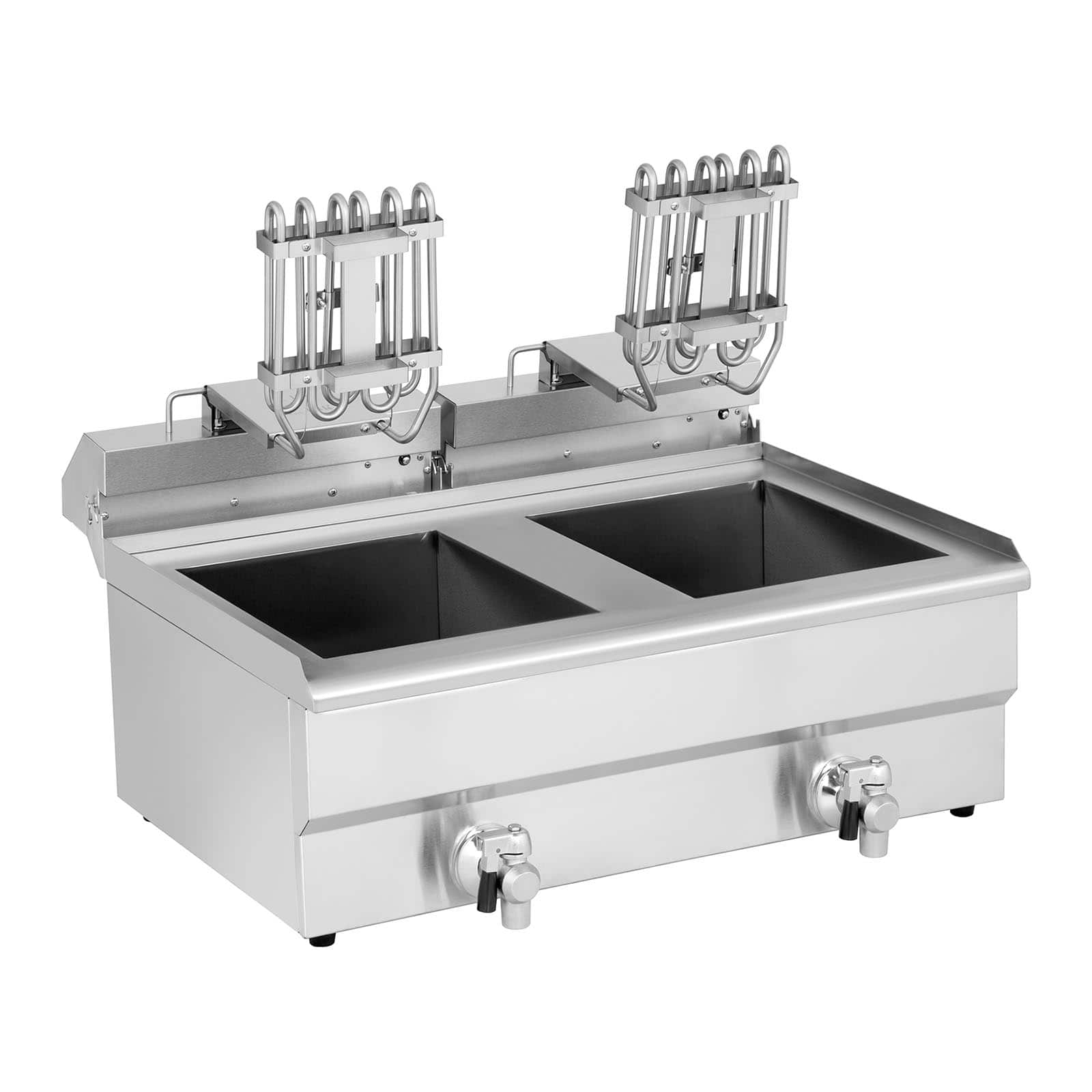 Friteuse électrique 2 x 16 litres 230 volts professionnel 3000 watts acier inoxydable 14_0003984 - Mathon - 3