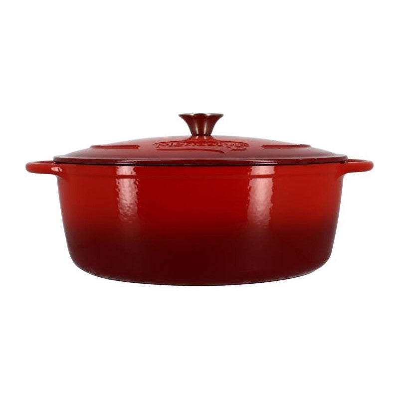 Cocotte - Menastyl - 6020105 - Ronde - En Fonte Acier émaillé - Rouge - 7 Litres Menastyl - Mathon - 1