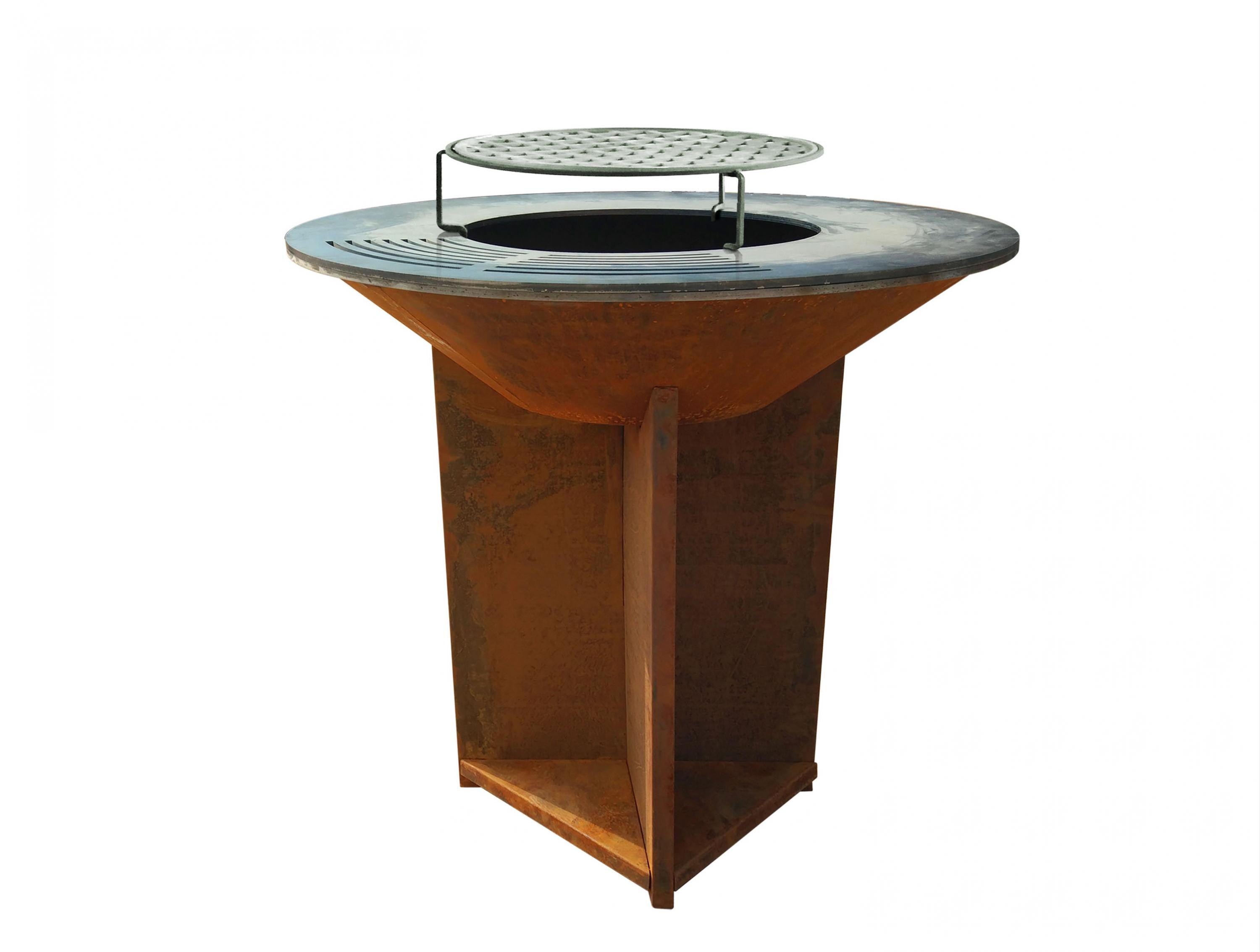 Barbecue brasero avec plaque d