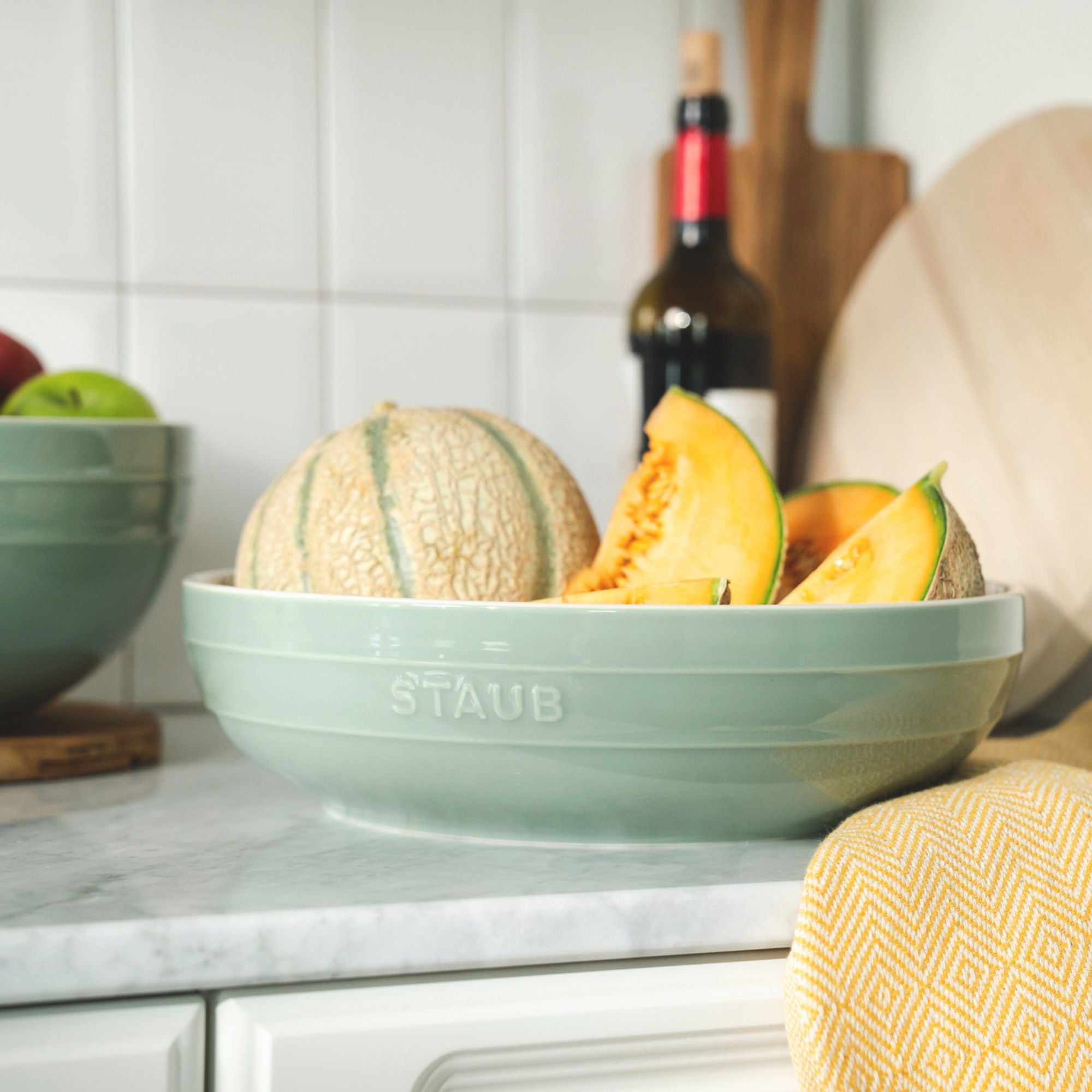 Bol 24 cm, Céramique, Eucalyptus Staub - Mathon - 2