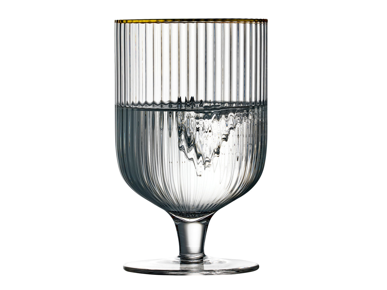 Set de 4 verres à vin PALERMO GOLD Transparent Lyngby Glas - Mathon - 2