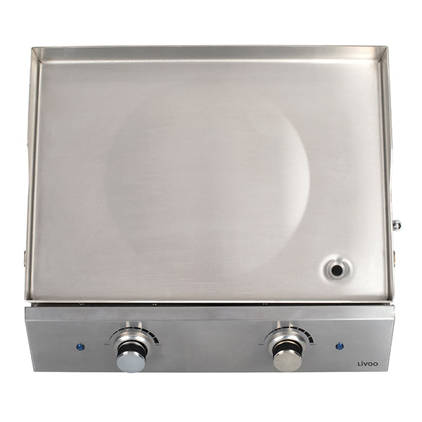 Plancha inox 2 thermostats 2800W DOC302 Livoo - Mathon - 3
