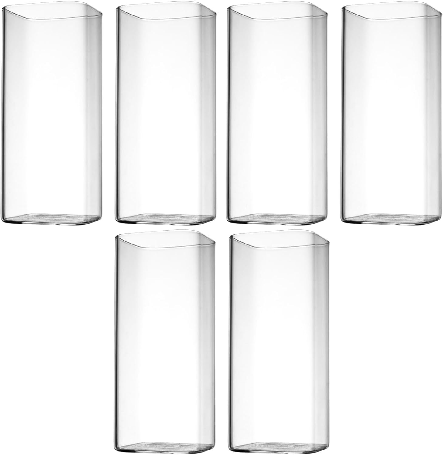 Verres Carrés en Verre Borosilicate 330 ml Vendos85 - Mathon