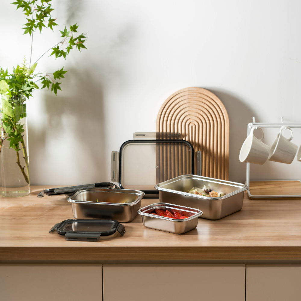 3 boites rectangulaires inox Laguiole Cuisson - Mathon - 2