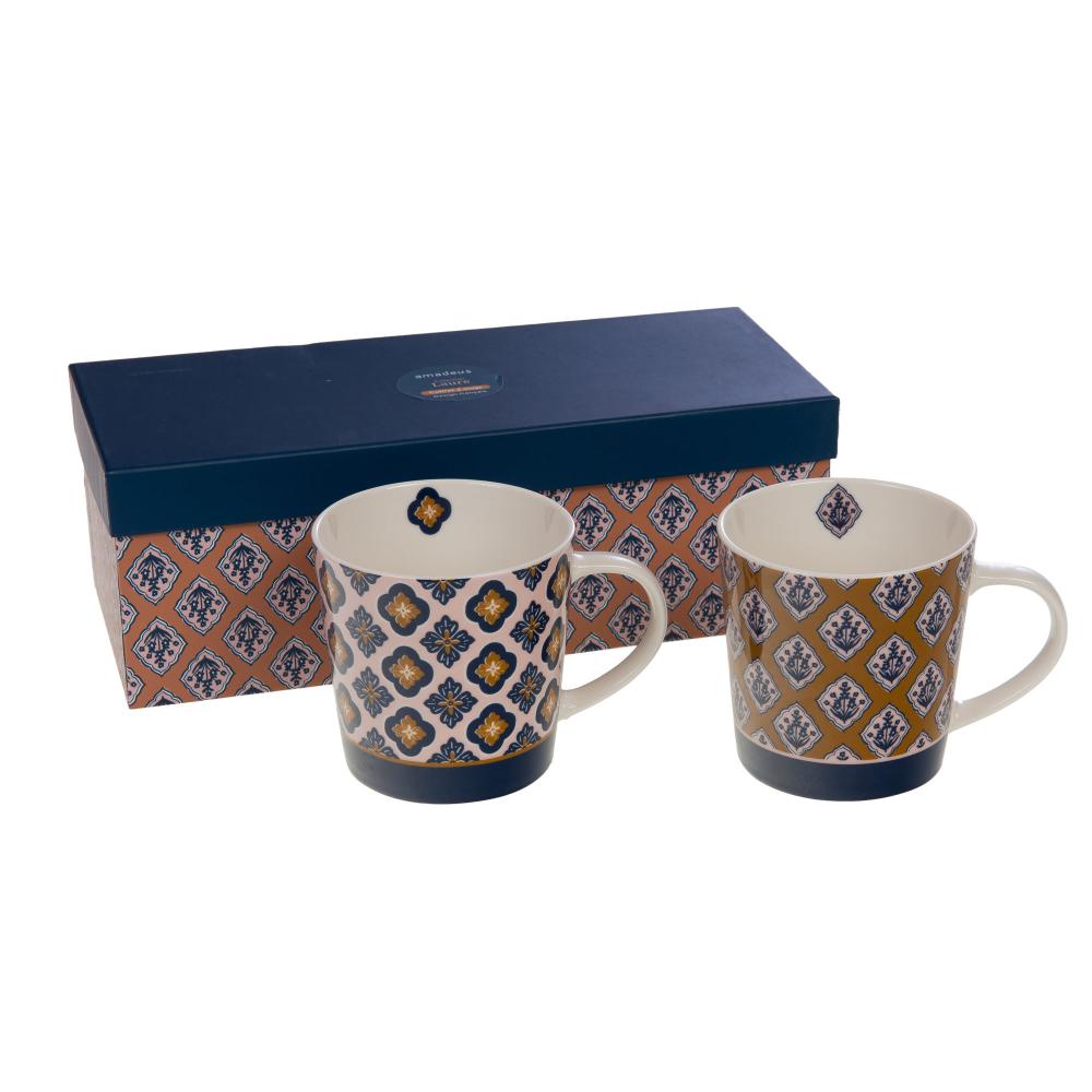 Coffret de 2 mugs Laure 45 cl Amadeus - Mathon - 1
