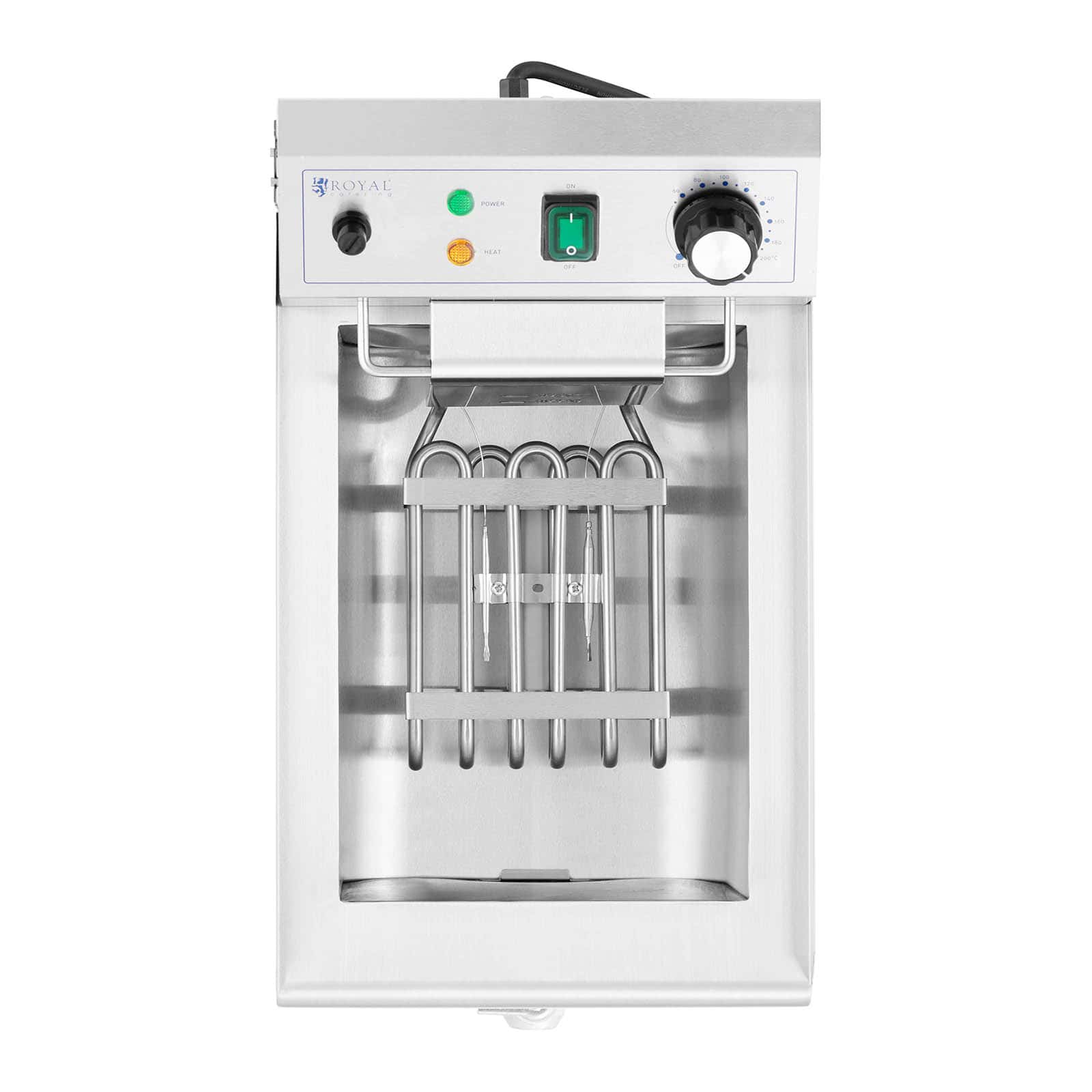 Friteuse électrique 9 litres 3 000 watts robinet de vidange zone froide professionnelle acier inoxydable 14_0003988 - Mathon - 4