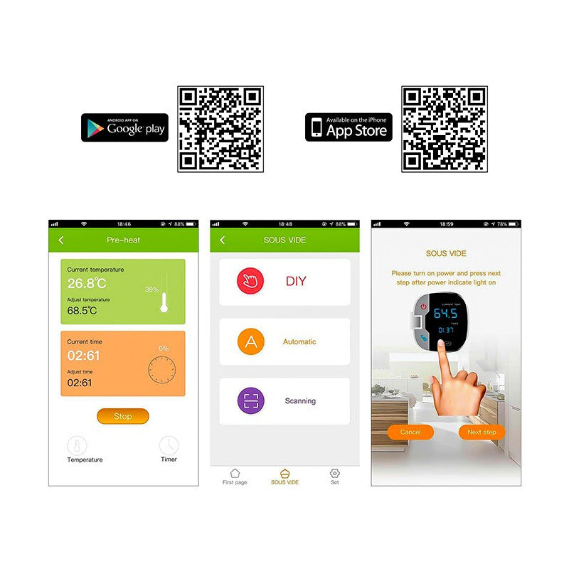 Cuiseur sous vide wifi Proficool PC-SV 1159 Silver Proficook - Mathon - 5