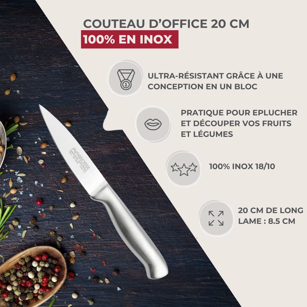 Ensemble de 2 Couteaux d