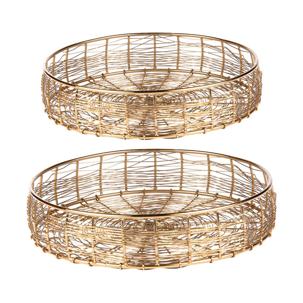 Set de 2 corbeilles filaire 25/20 cm Table passion - Mathon - 1