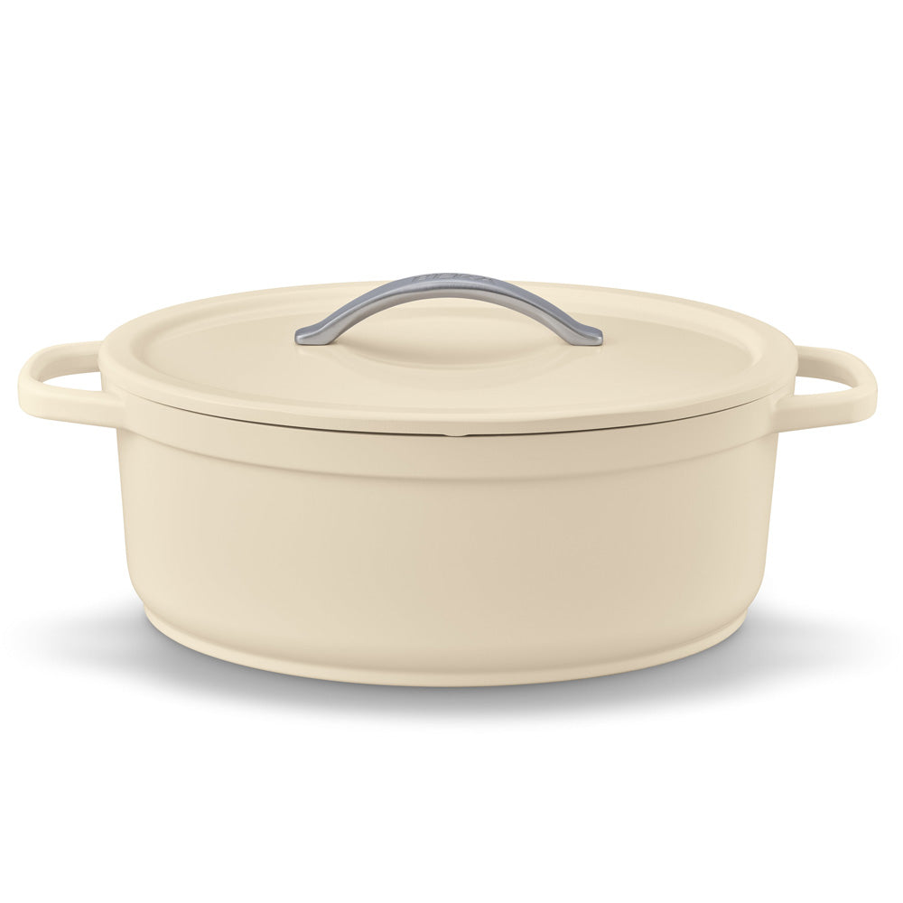 Cocotte ovale beige 31 cm 6 L Beka - Mathon - 1