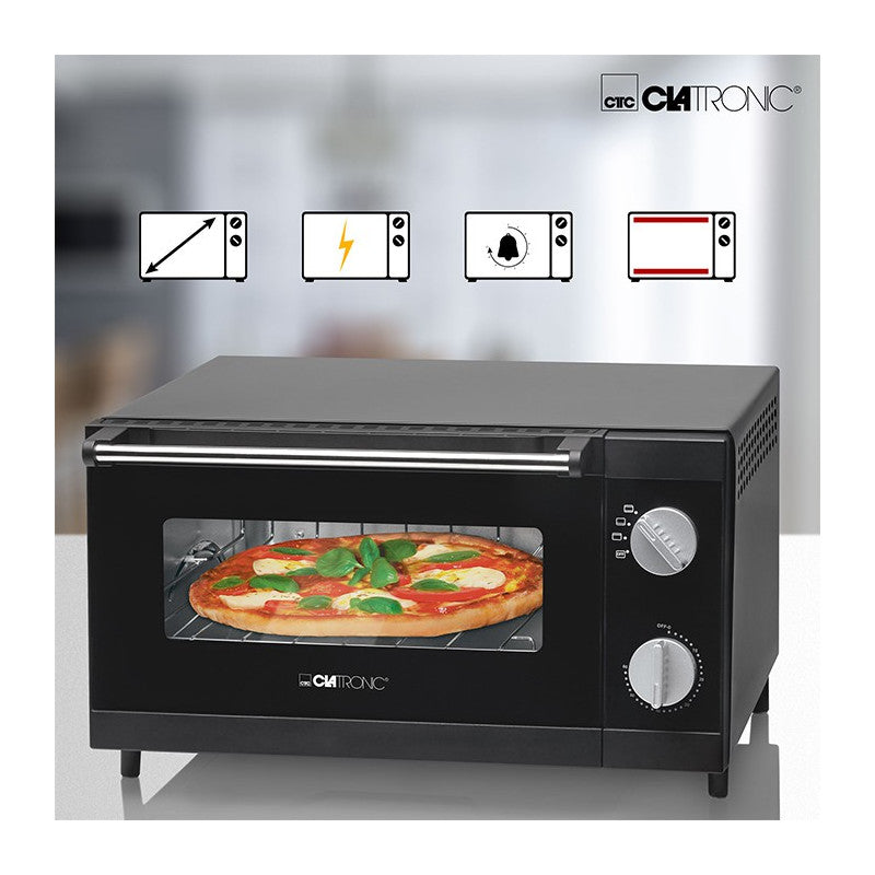 Mini four à pizza 12L Clatronic MPO 3520 Noir Clatronic - Mathon - 4