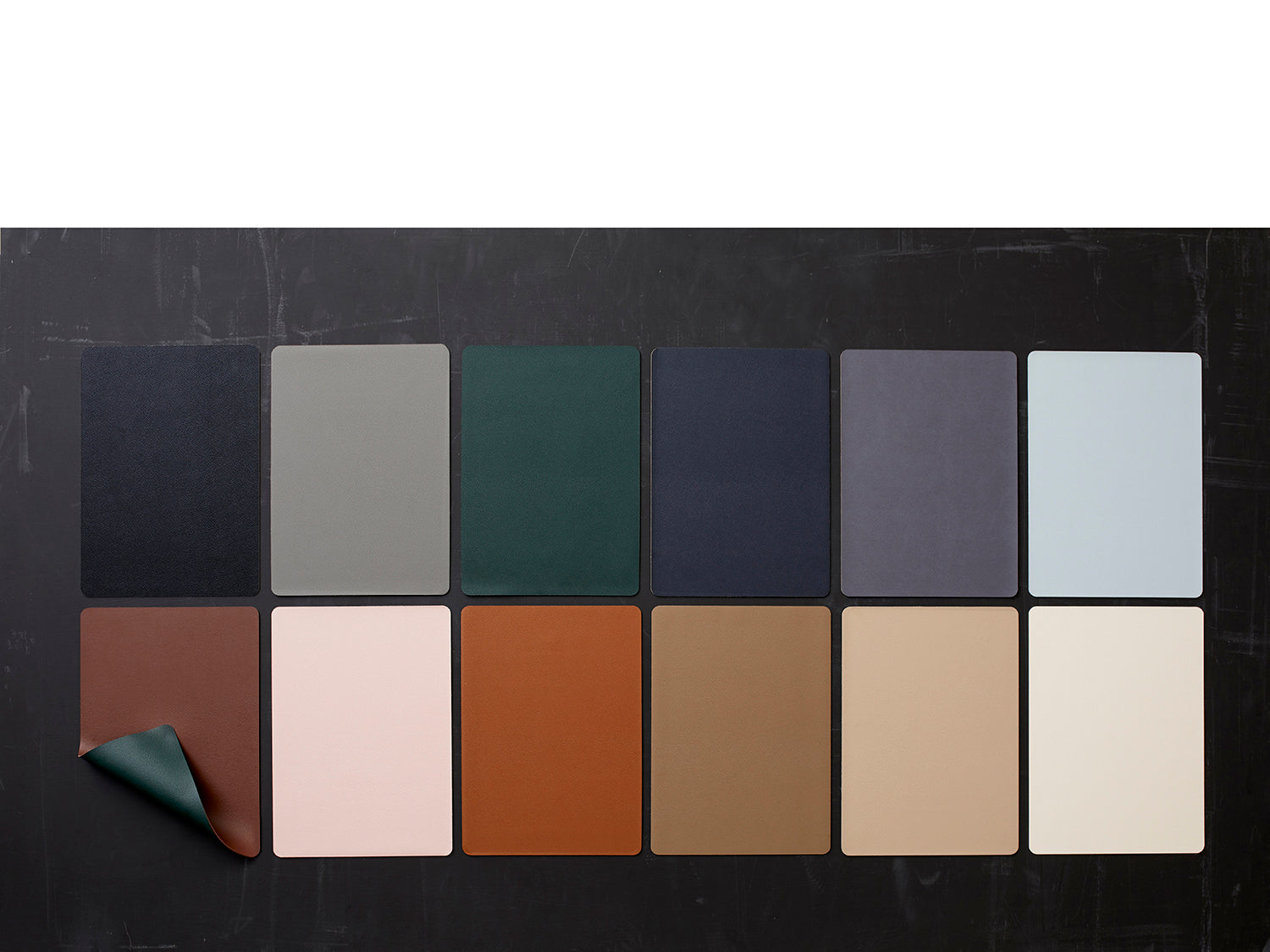 Lot de 4 sets de table  en pvc Brown/Black Bitz - Mathon - 3