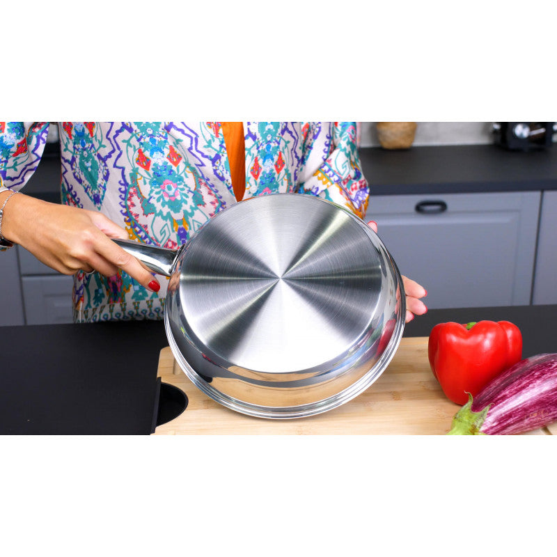 Poêle inox KitchenPro 20cm et 24cm Venteo - Mathon - 6