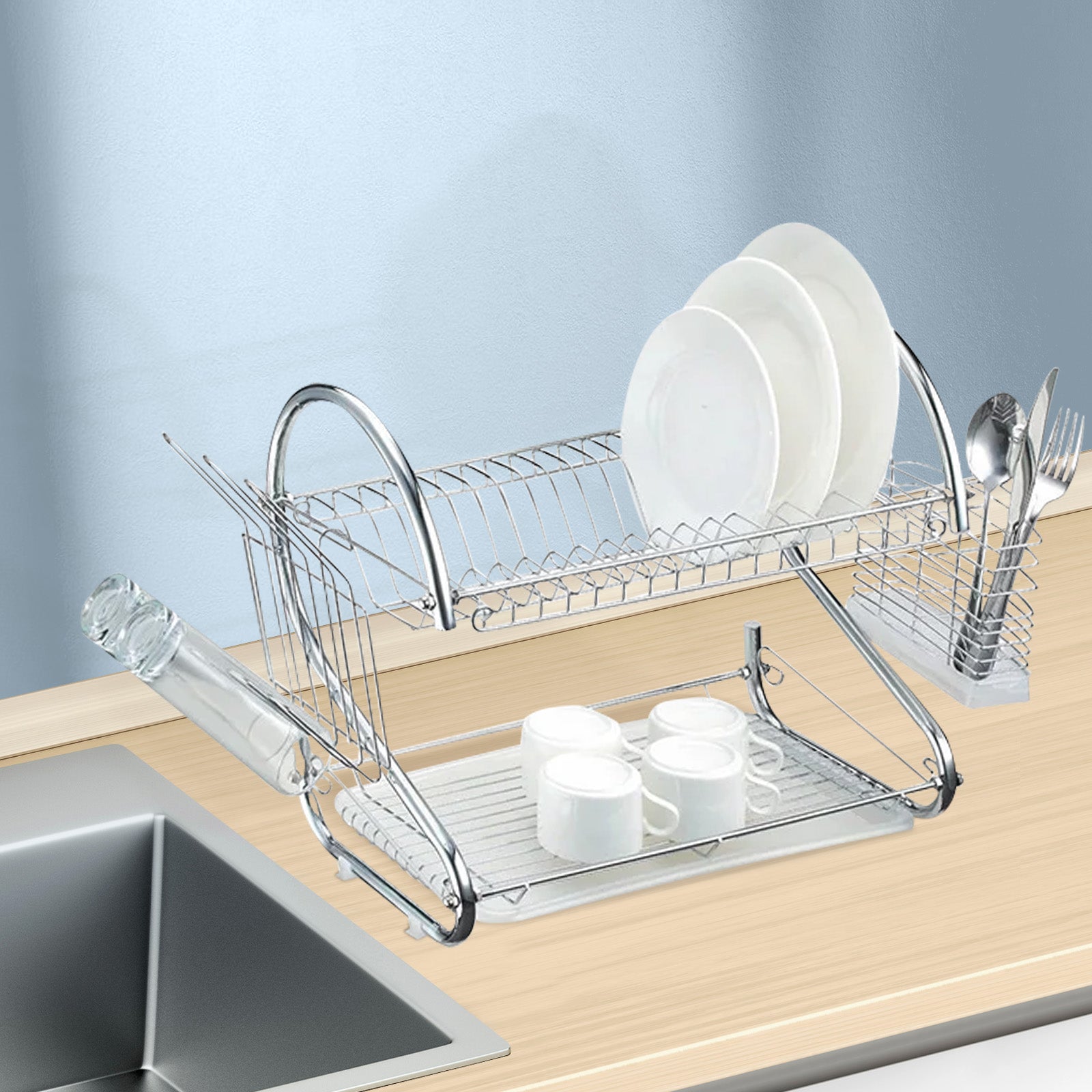 Egouttoir Vaisselle 2 niveaux Cheffinger - Mathon - 2
