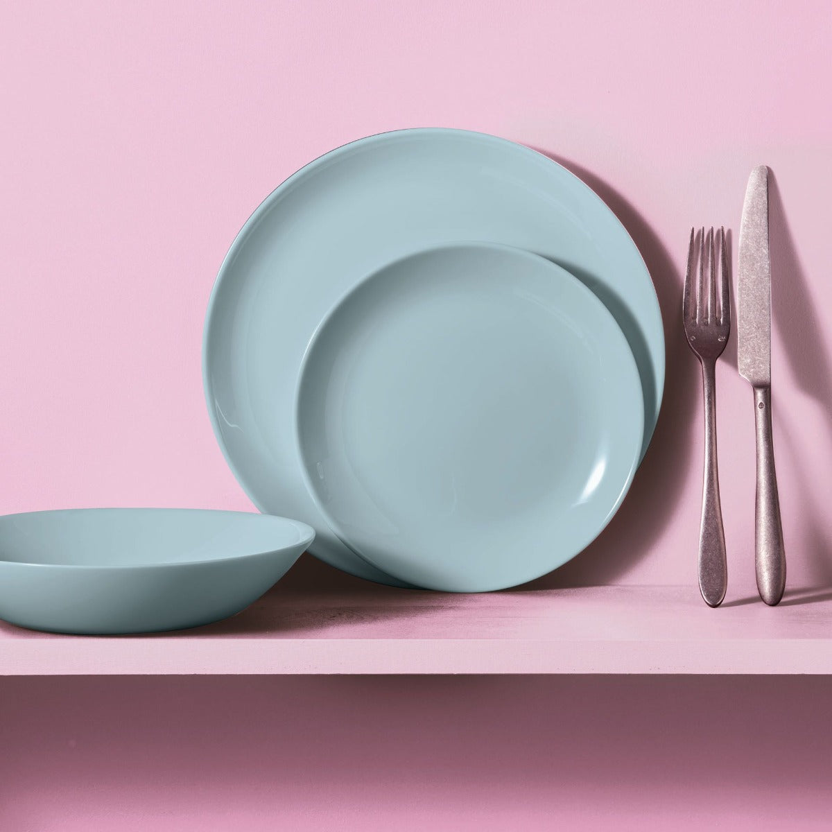 4 assiettes creuses 20cm Diwali Paradise Blue Luminarc - Mathon - 4