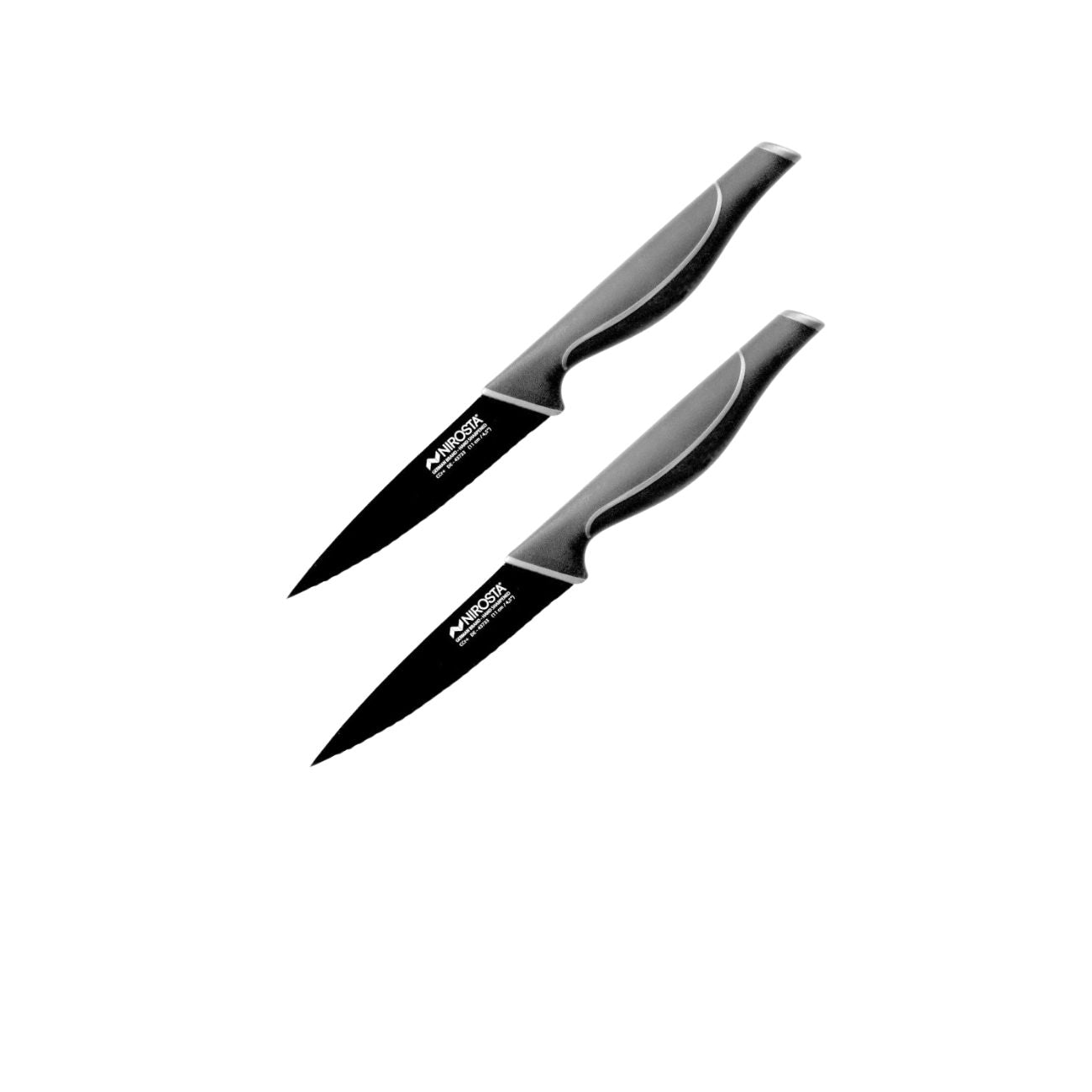 Ensemble de 2 Couteaux de cuisine cranté  Black Edition Nirosta - Mathon - 1