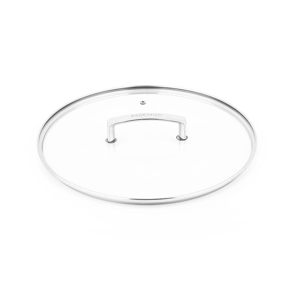 Couvercle 32cm en verre et en aluminium SIGNATURE Fauchon Art de la Table - Mathon - 1