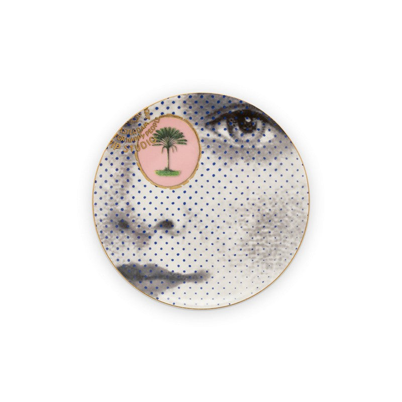 Lot de 6 Assiettes plates Héritage Visage Noir/Blanc - 12cm Pip Studio - Mathon - 2