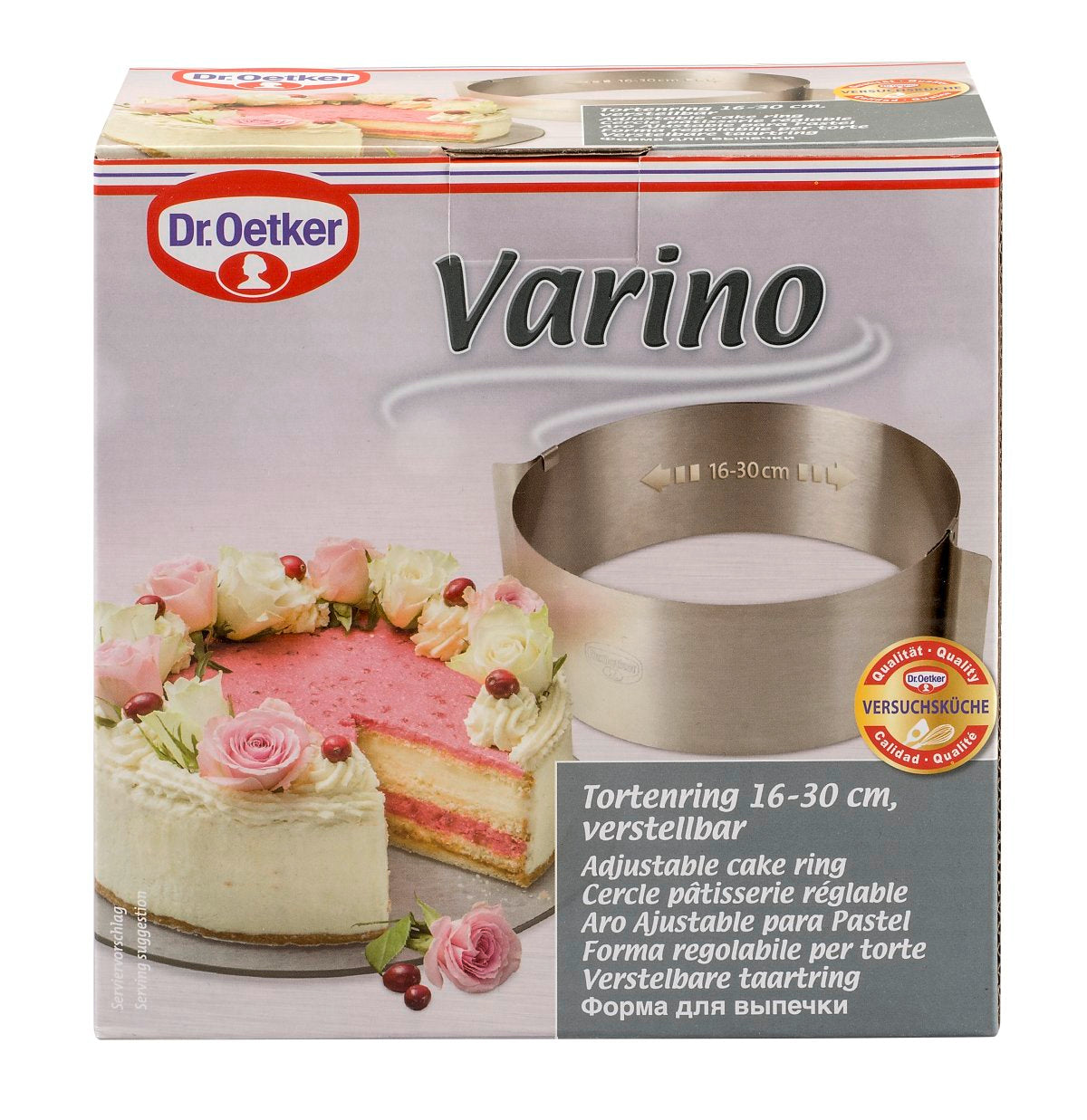 Cercle à pâtisserie en acier inoxydable extensible de 16 à 30 cm Dr. Oetker Varino Dr. Oetker - Mathon - 8