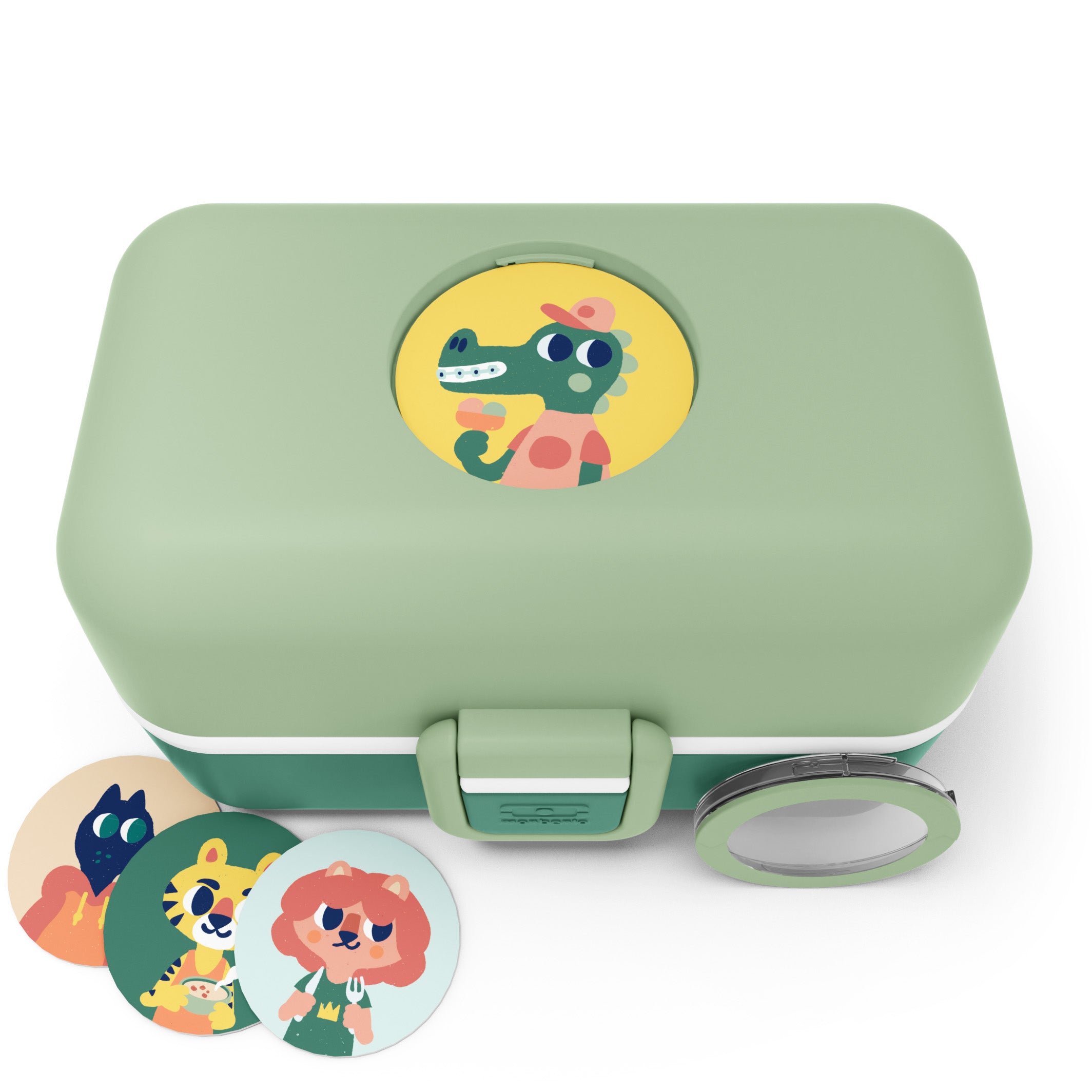 Lunch box à compartiments pour enfant Tresor 800ml Vert Forest Monbento - Mathon - 3