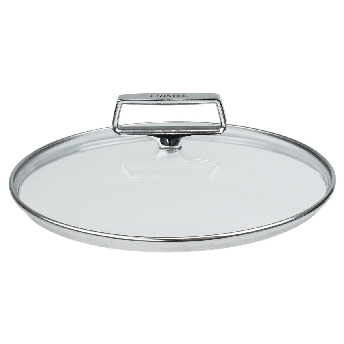 Faitout inox anses fixes et couvercle en verre Castel
