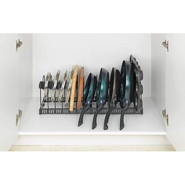 Support extensible 2 en 1 pour couvercles et poêles 57x18 cm Wenko by Maximex - Mathon - 3