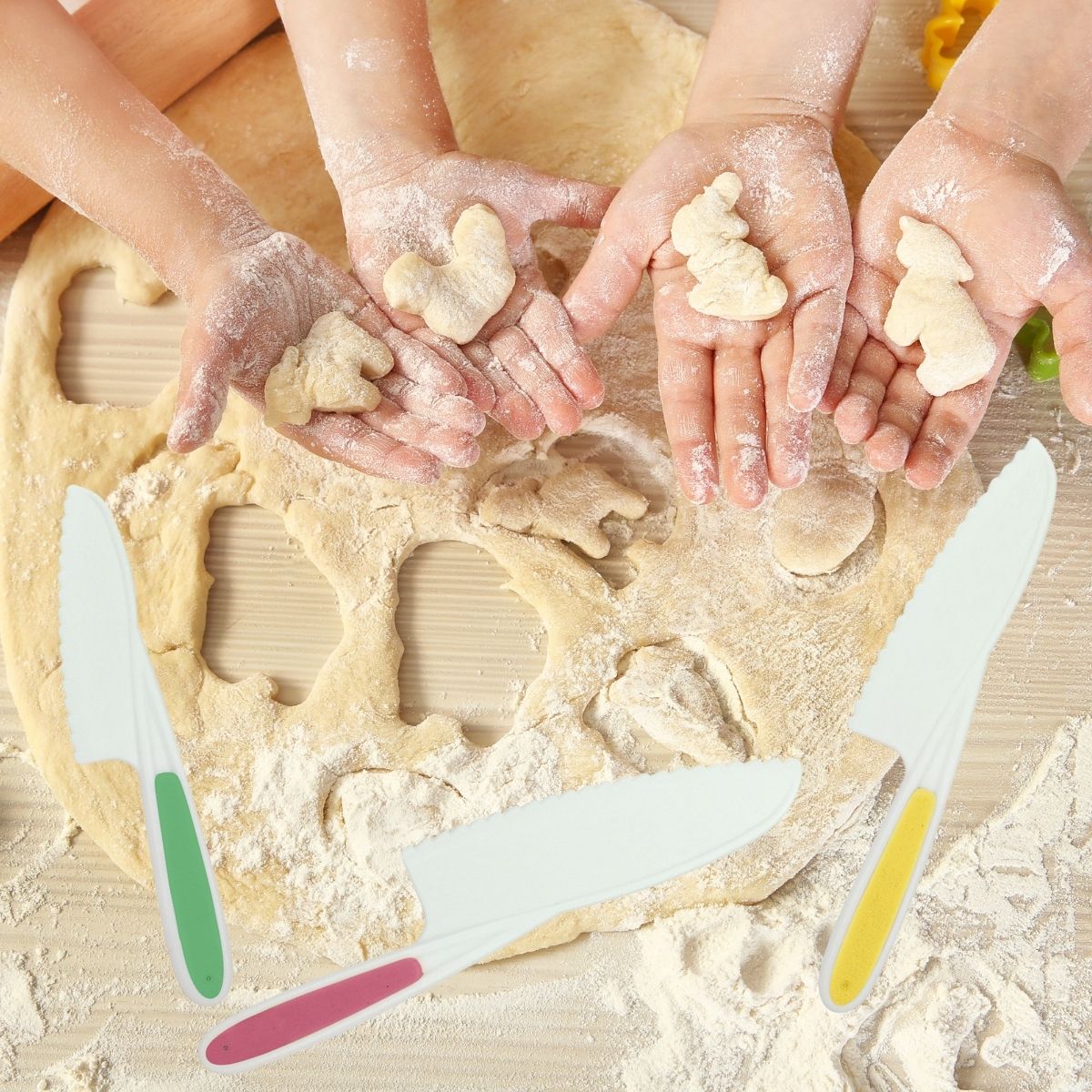 3 couteaux de cuisine pour enfants 22 à 27 cm  Mini Monster Fackelmann - Mathon - 2