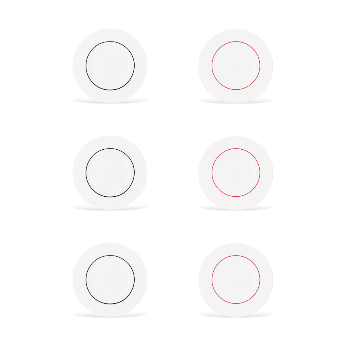 6 assiettes à dessert 22cm LIGNE Fauchon Art de la Table - Mathon - 2