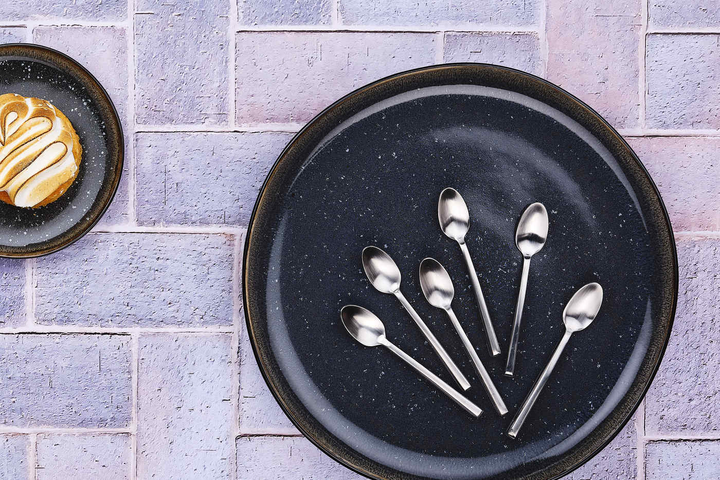 Lot de 6 petites cuillères en inox argent D Björn - Mathon - 2