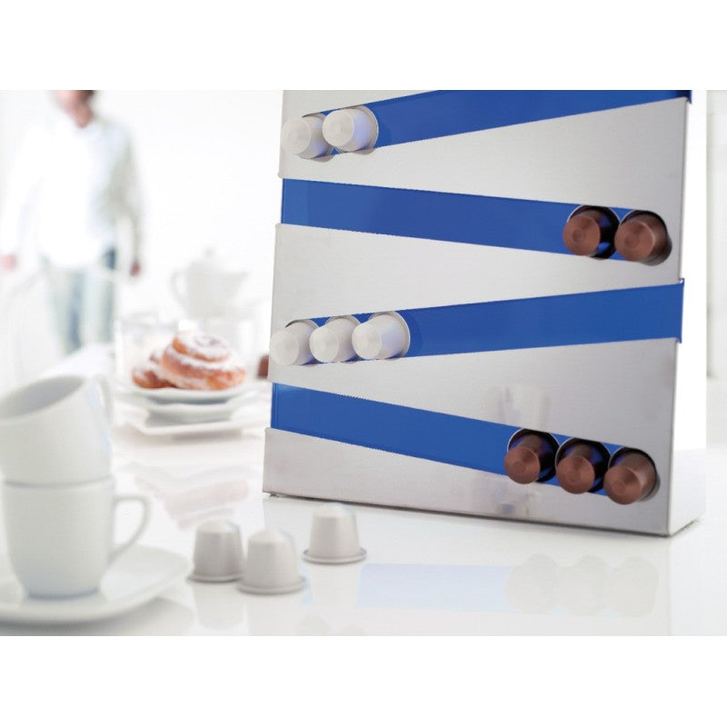 Support compatible avec les capsules Nespresso, 32 dosettes, Acier inoxydable, ZIG ZAG Don Hierro - Mathon - 4