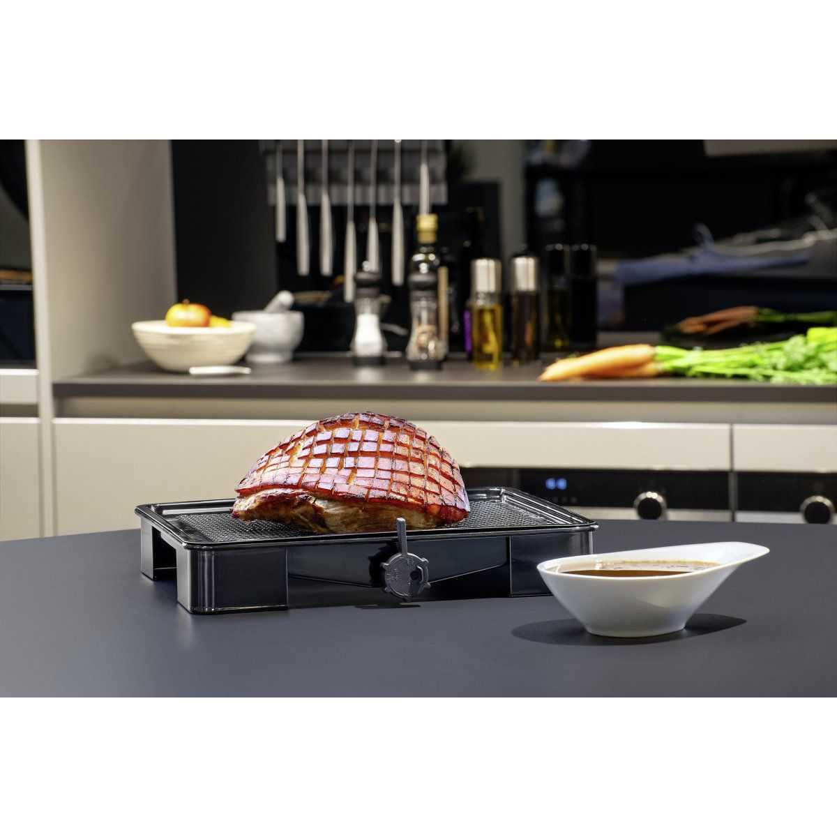 Plat de cuisson four pour rôti avec bac de récupération du jus de 3 litres 39 x 33 cm Zenker Special Cooking Zenker - Mathon - 8