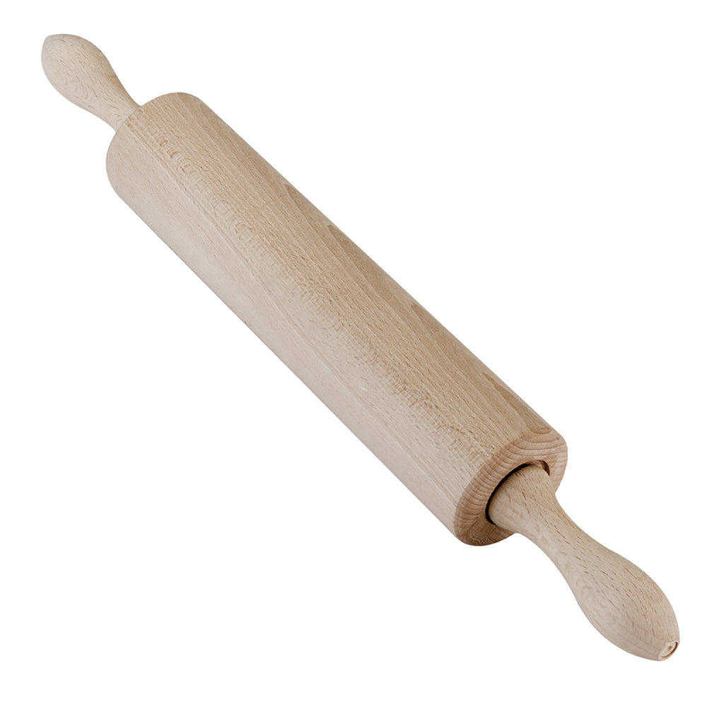 Rouleau à pâtisserie en hêtre avec poignées amovibles Metaltex - Mathon - 1