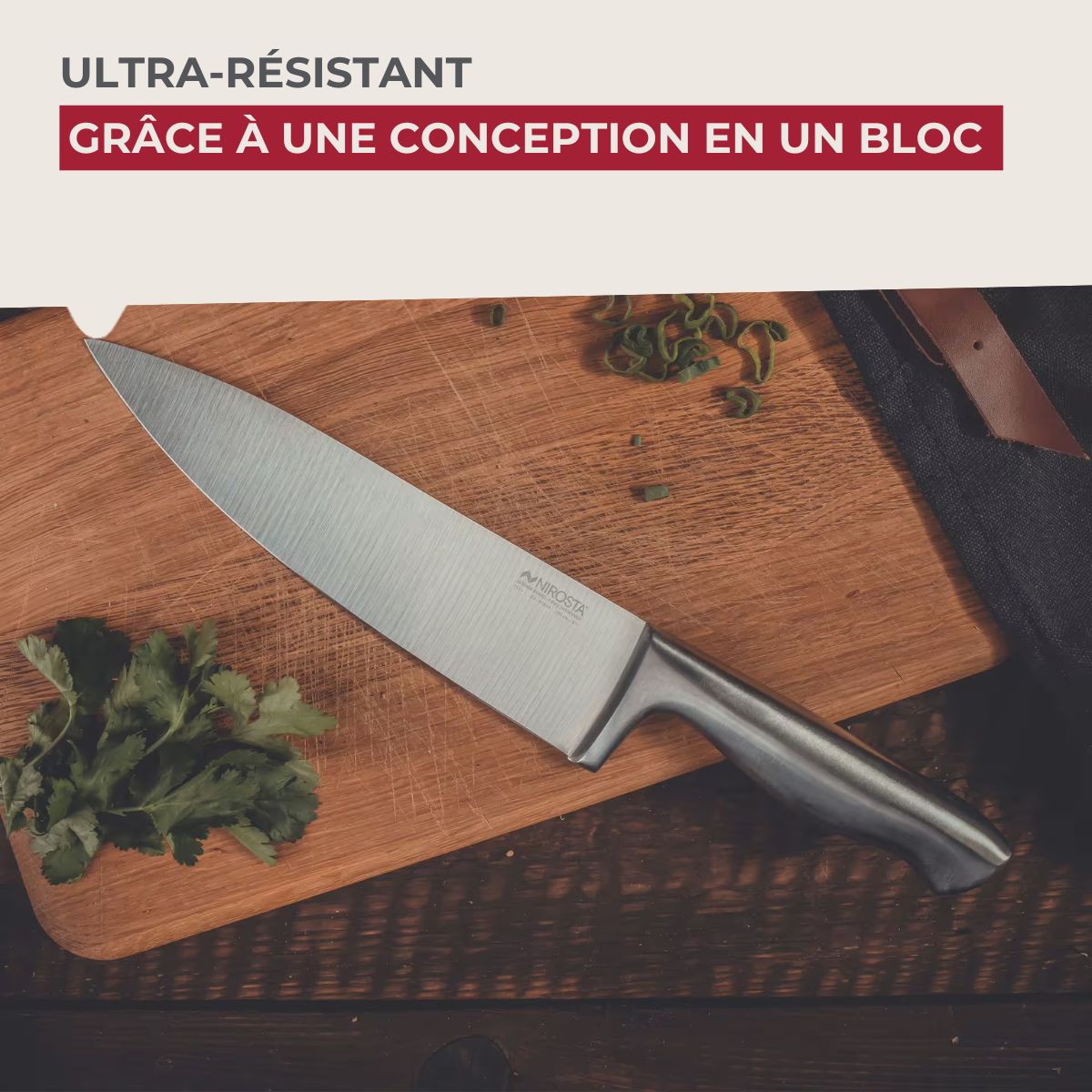 Couteau de chef 33 cm en inox  Star Nirosta - Mathon - 5