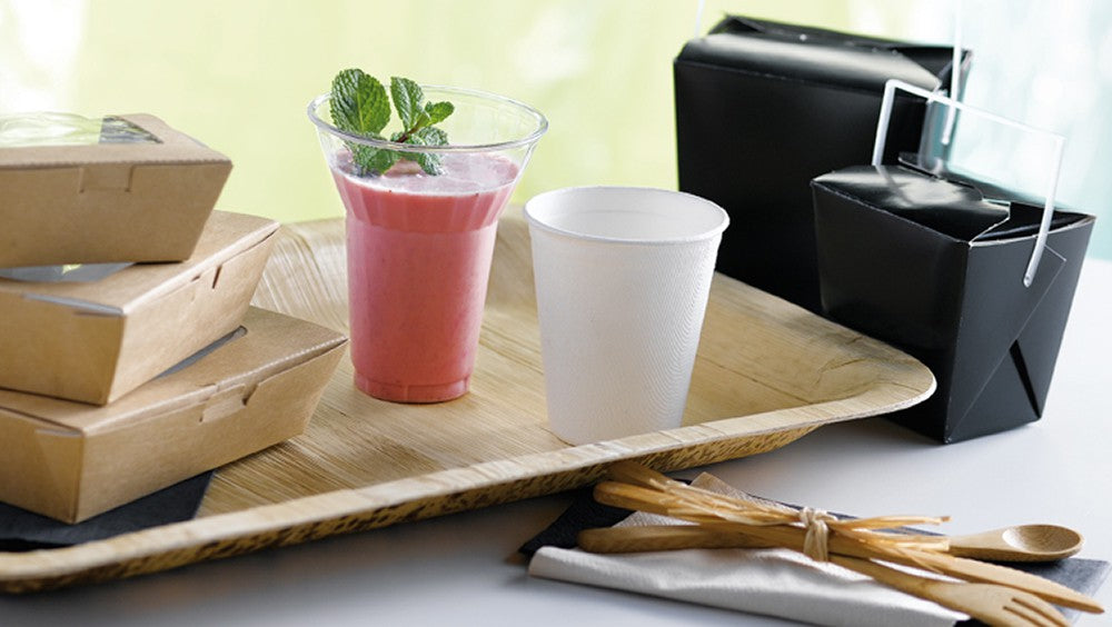 50Pcs - Boîte carré noir avec anse 92x74x90mm 415ml FirstPack - Mathon - 3