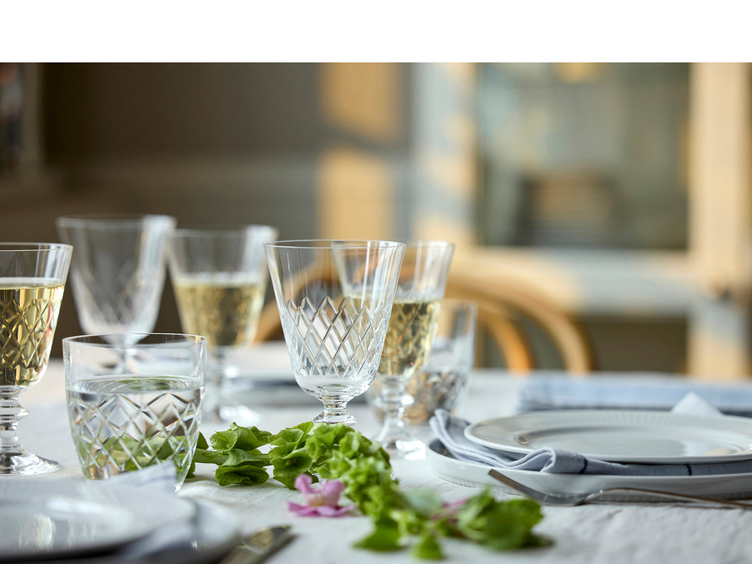 Verre à vin blanc Eaton en  Transparent Lyngby Glas - Mathon - 4