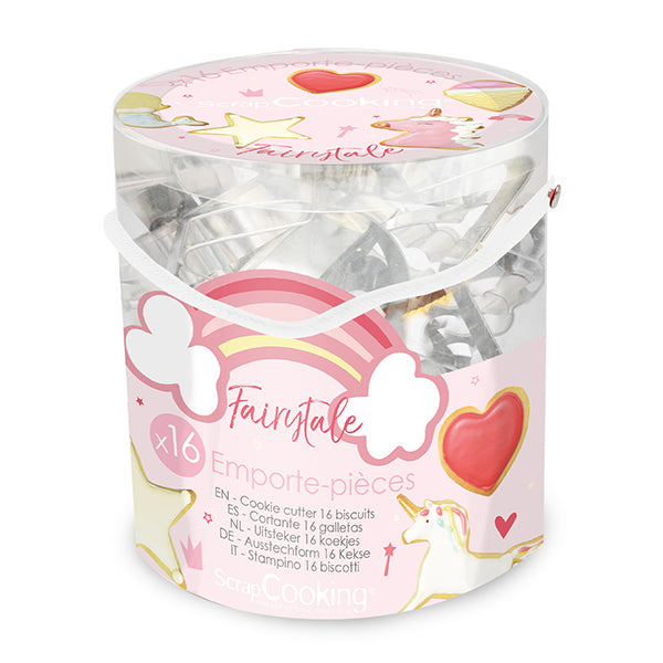 Seau 16 découpoirs Fairytale Scrapcooking - Mathon - 1