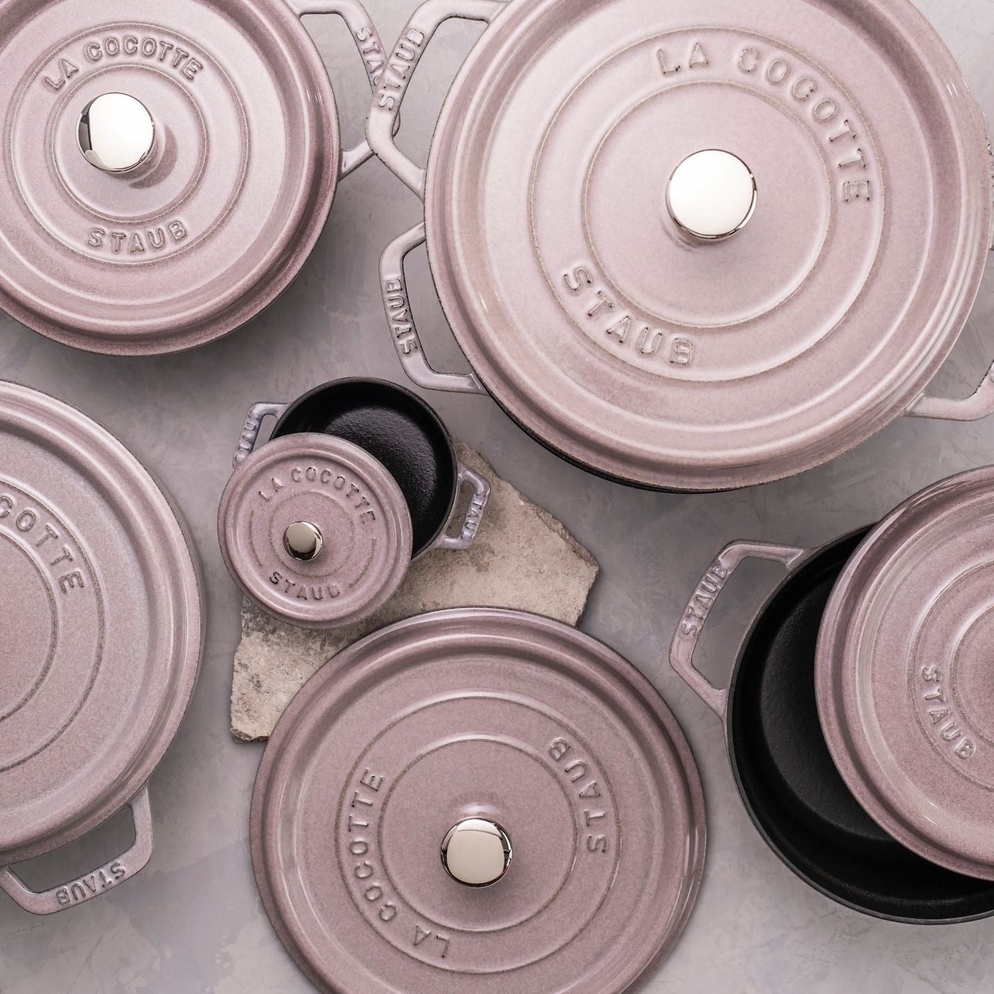 Cocotte 20 cm, Fonte, Rond(e), Fleur de cerisier Staub - Mathon - 4