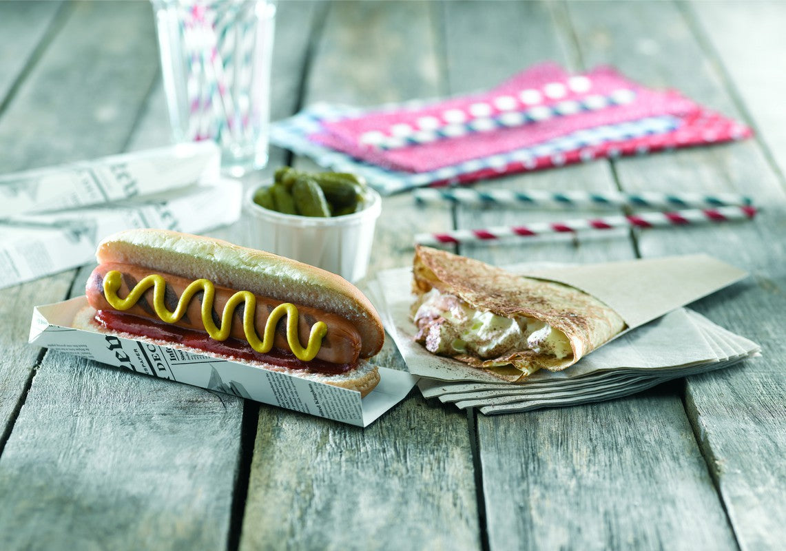 500Pcs - Paille en papier blanc emballée individuellement  H260mm FirstPack - Mathon - 3