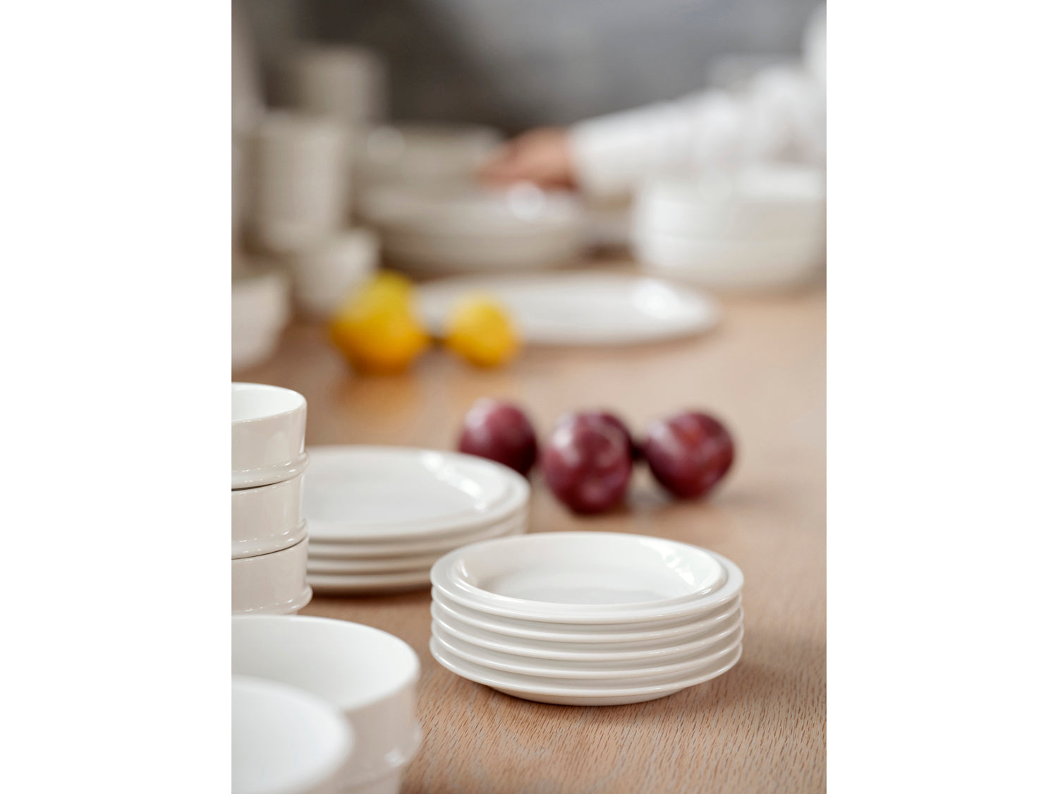 Assiette EAU en porcelaine Blanc cassé Zone Denmark - Mathon - 2