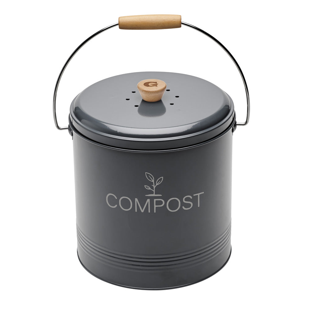 Seau compost rond gris foncé 8L Guillouard - Mathon - 2