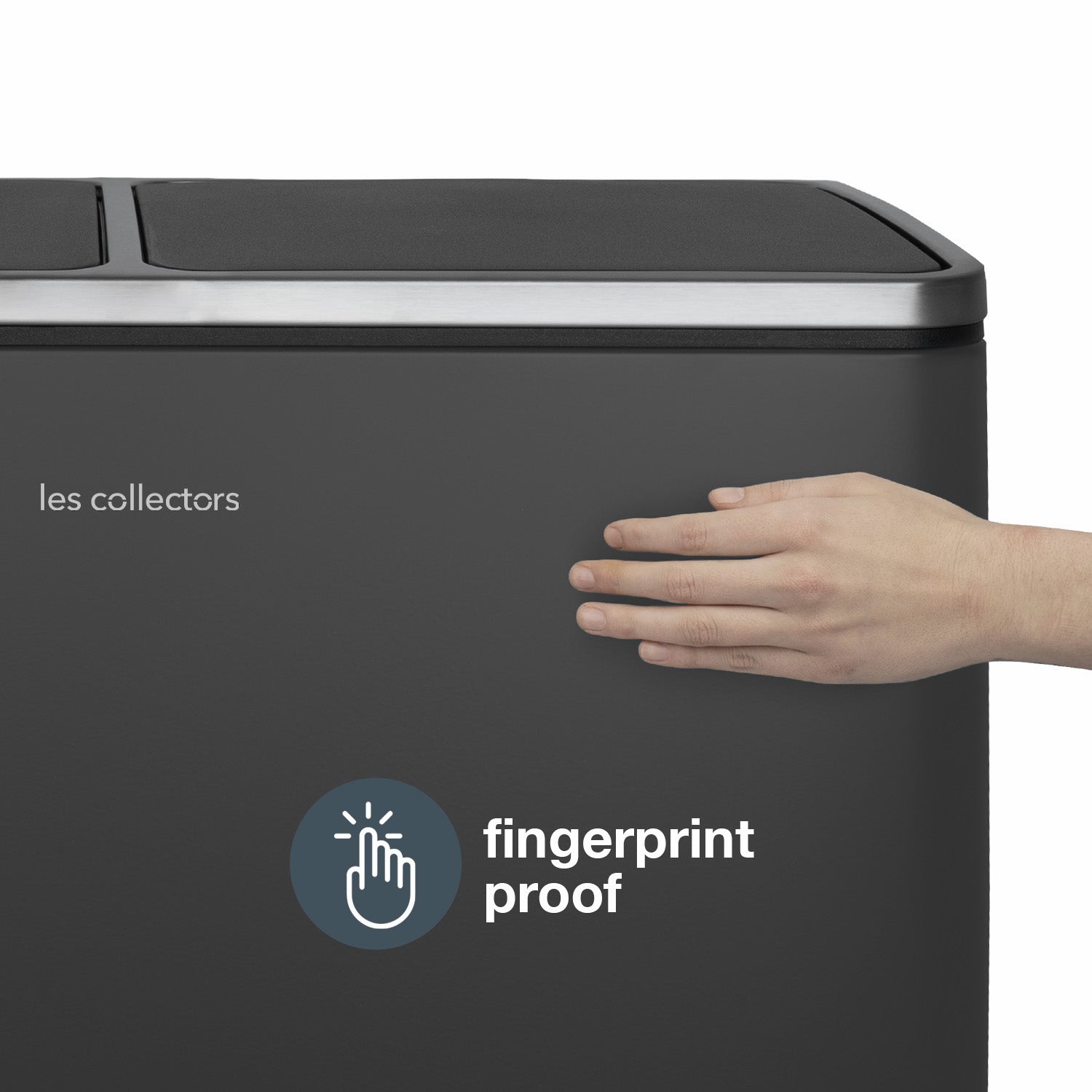 Poubelle à pédale 2 x 30L, grey edition - N°916 Les Collectors - Mathon - 5