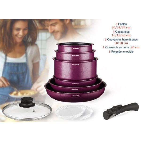 Batterie De Cuisine - Tous Feux Dont Induction - Arthur Martin - Am299 Arthur Martin - Mathon - 2