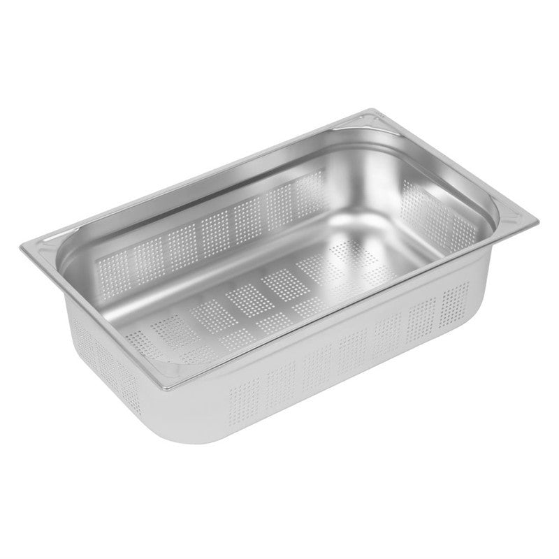 Bac Gastro Inox 18/10 Perforé 150 mm - GN 1/1 - Vogue - Mathon - 1