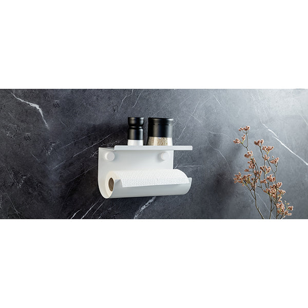 Porte rouleau essuie-tout Jill blanc Wenko by Maximex - Mathon - 4