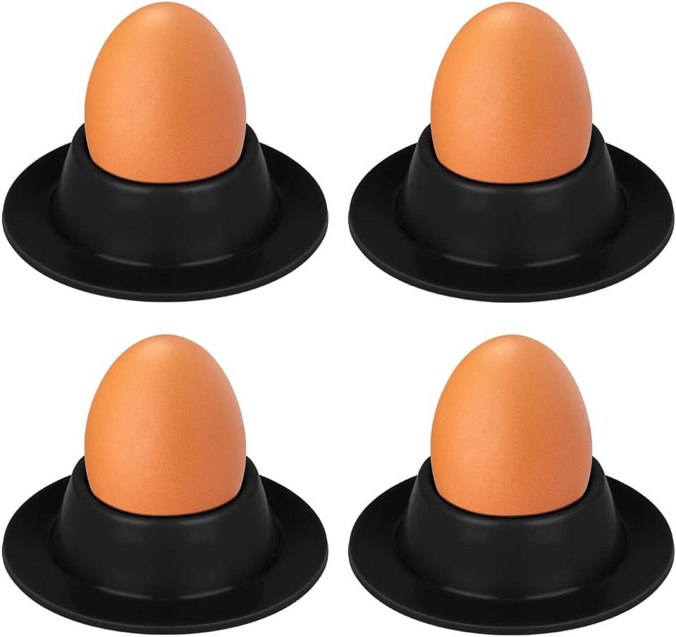 Coquetiers Silicone Empilables – Anti-Chute et Lavables noir Vendos85 - Mathon