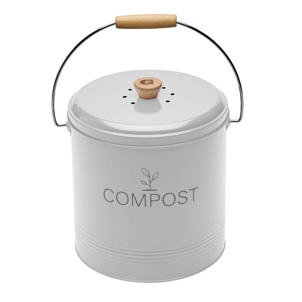 Seau compost rond blanc 8L Guillouard - Mathon - 2