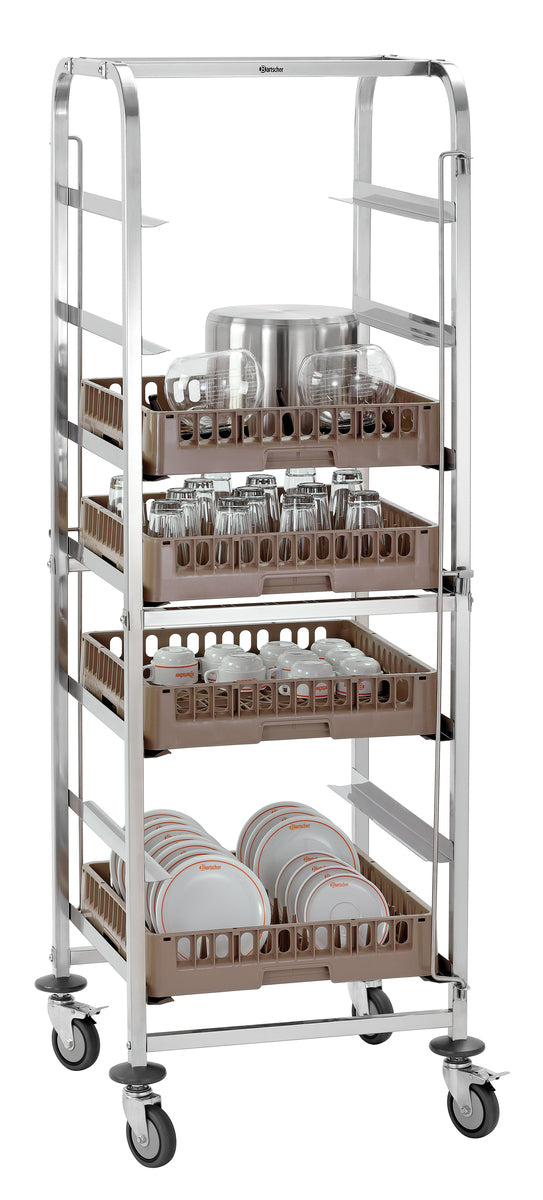 Chariot à Casiers de Lavage ASP700 - 7 Glissières - Bartscher - Mathon - 4