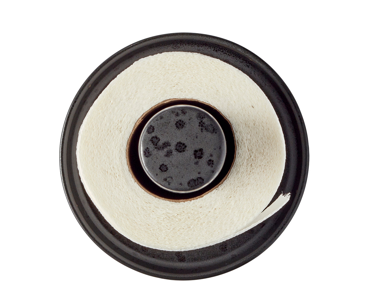 Porte-rouleau essuie-tout GASTRO en grès émaillé Noir Bitz - Mathon - 4