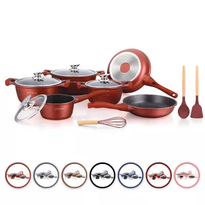 Batterie de cuisine 13 pièces Bleu Royalty Line RLBS1010M-BLU Royalty Line - Mathon - 2